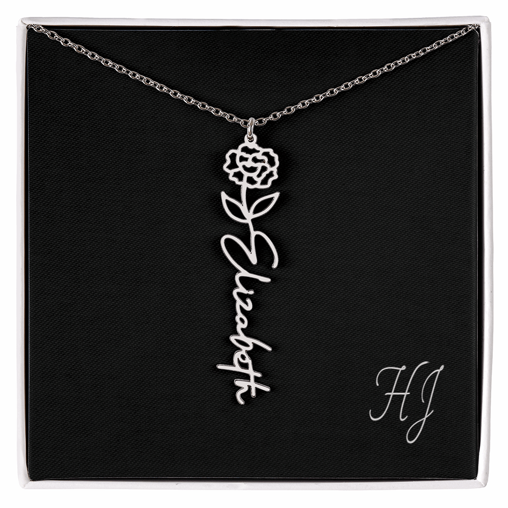 Personalized Flower Necklace – Perfect Gift for Someone Special