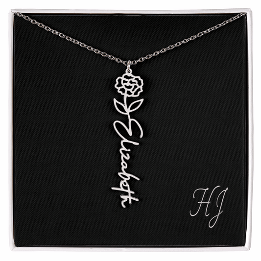 Personalized Flower Necklace – Perfect Gift for Someone Special