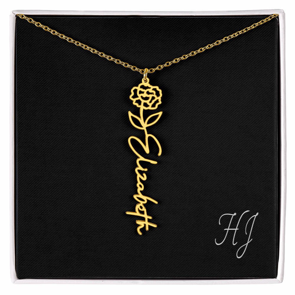 Personalized Flower Necklace – Perfect Gift for Someone Special