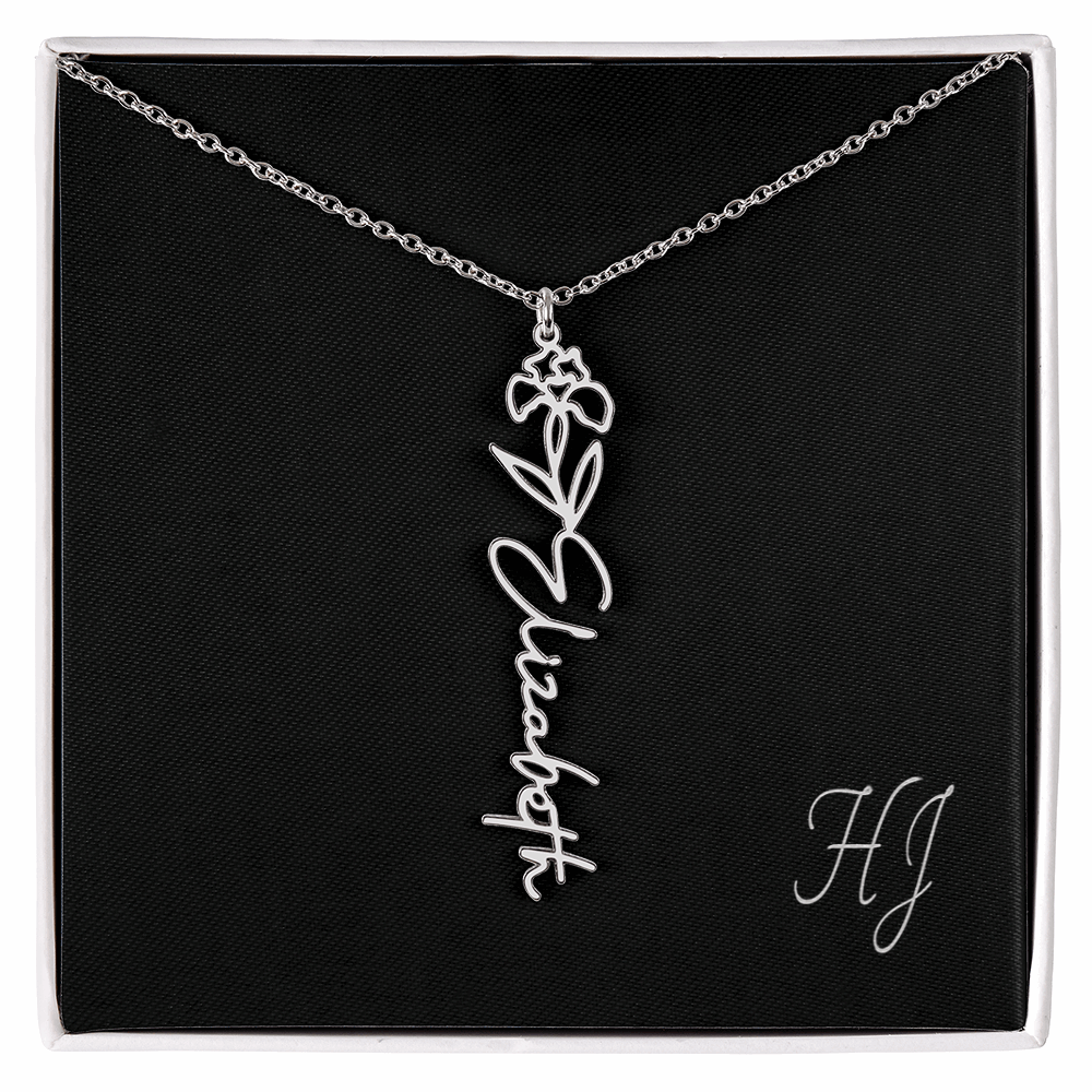 Personalized Flower Necklace – Perfect Gift for Someone Special