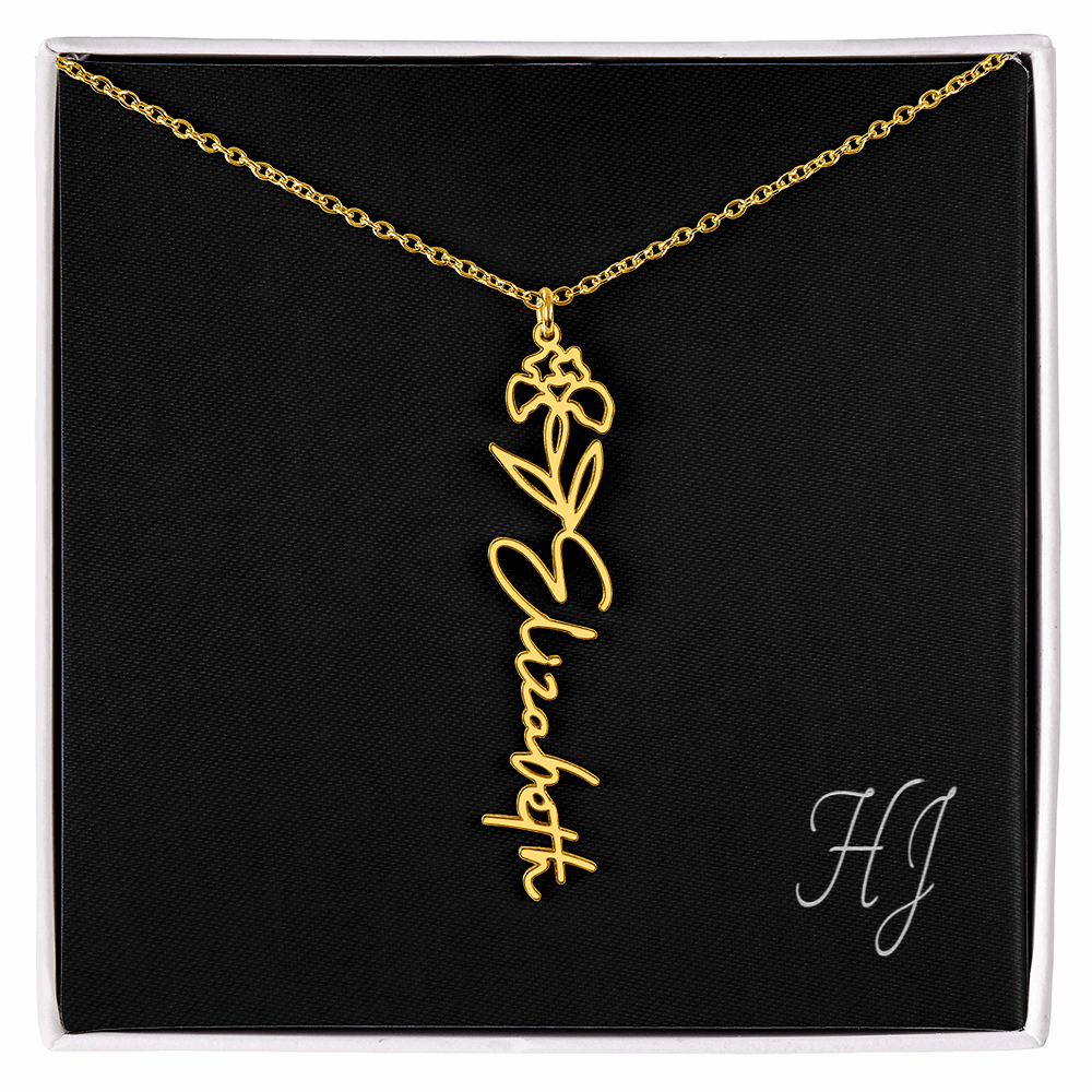 Personalized Flower Necklace – Perfect Gift for Someone Special