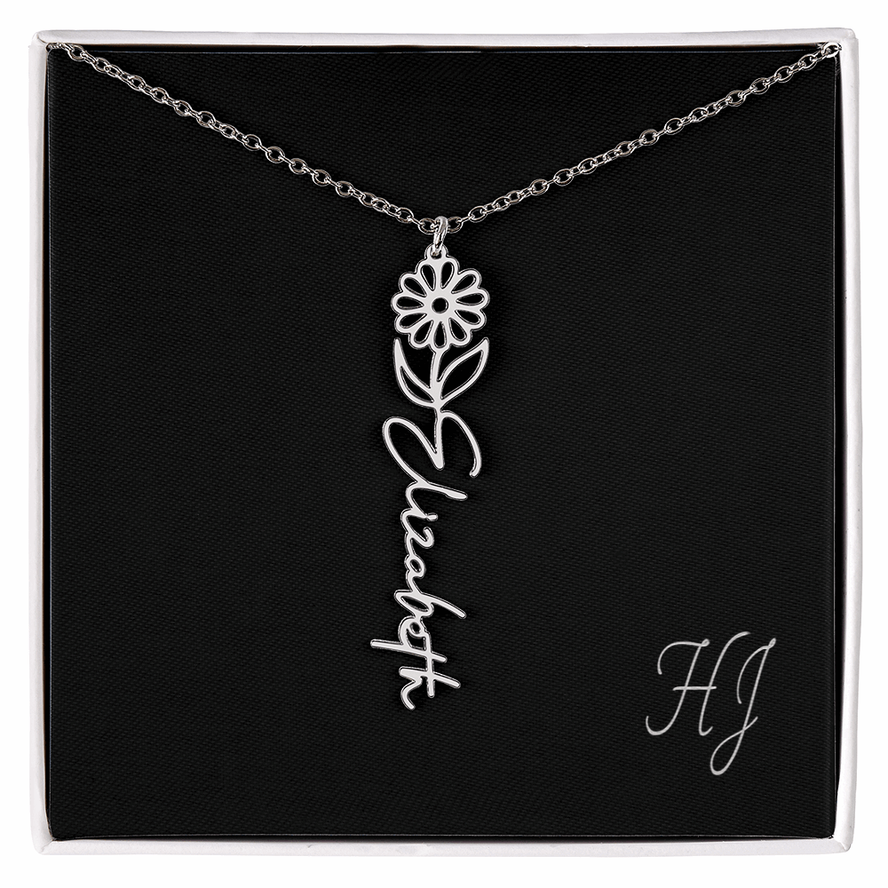 Personalized Flower Necklace – Perfect Gift for Someone Special
