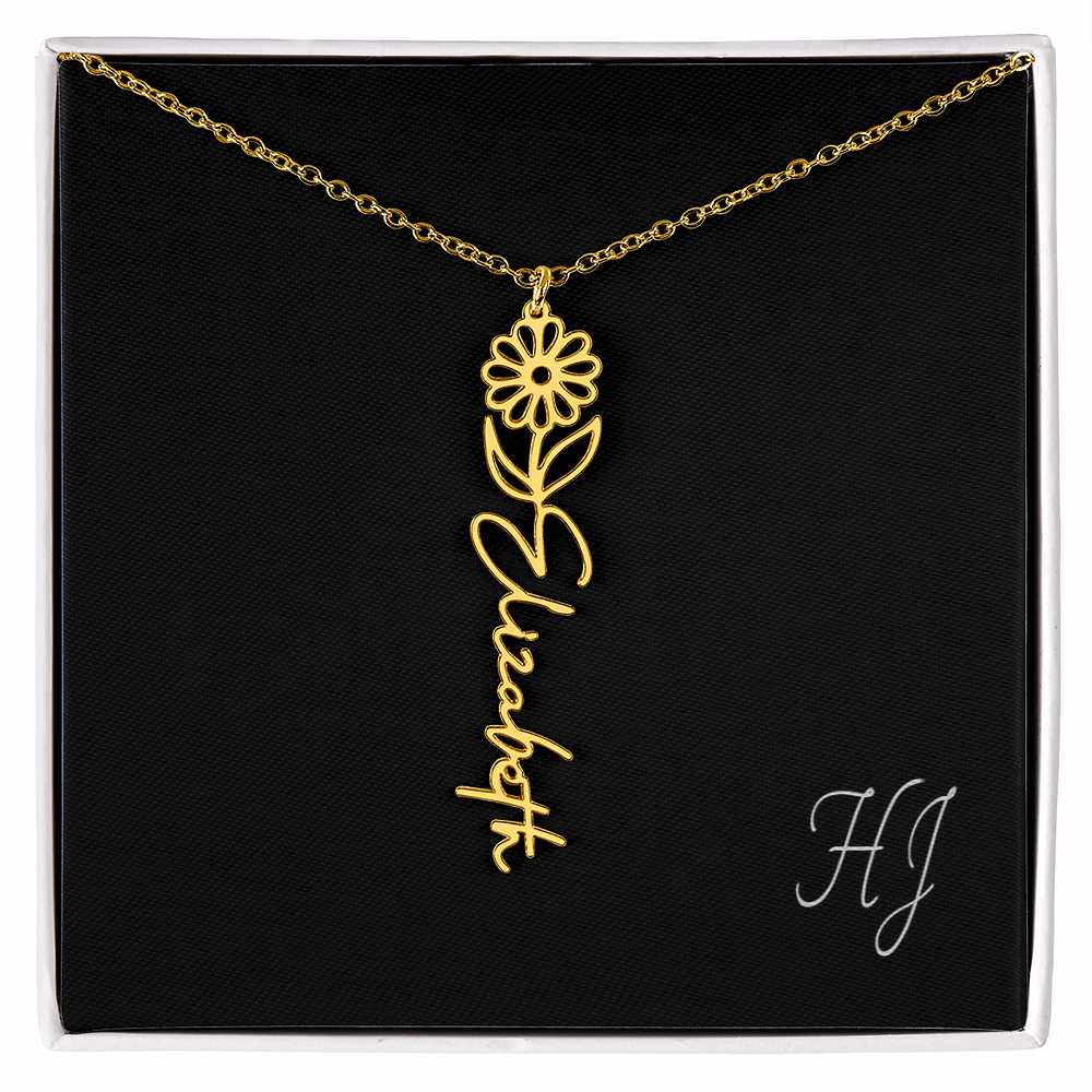 Personalized Flower Necklace – Perfect Gift for Someone Special