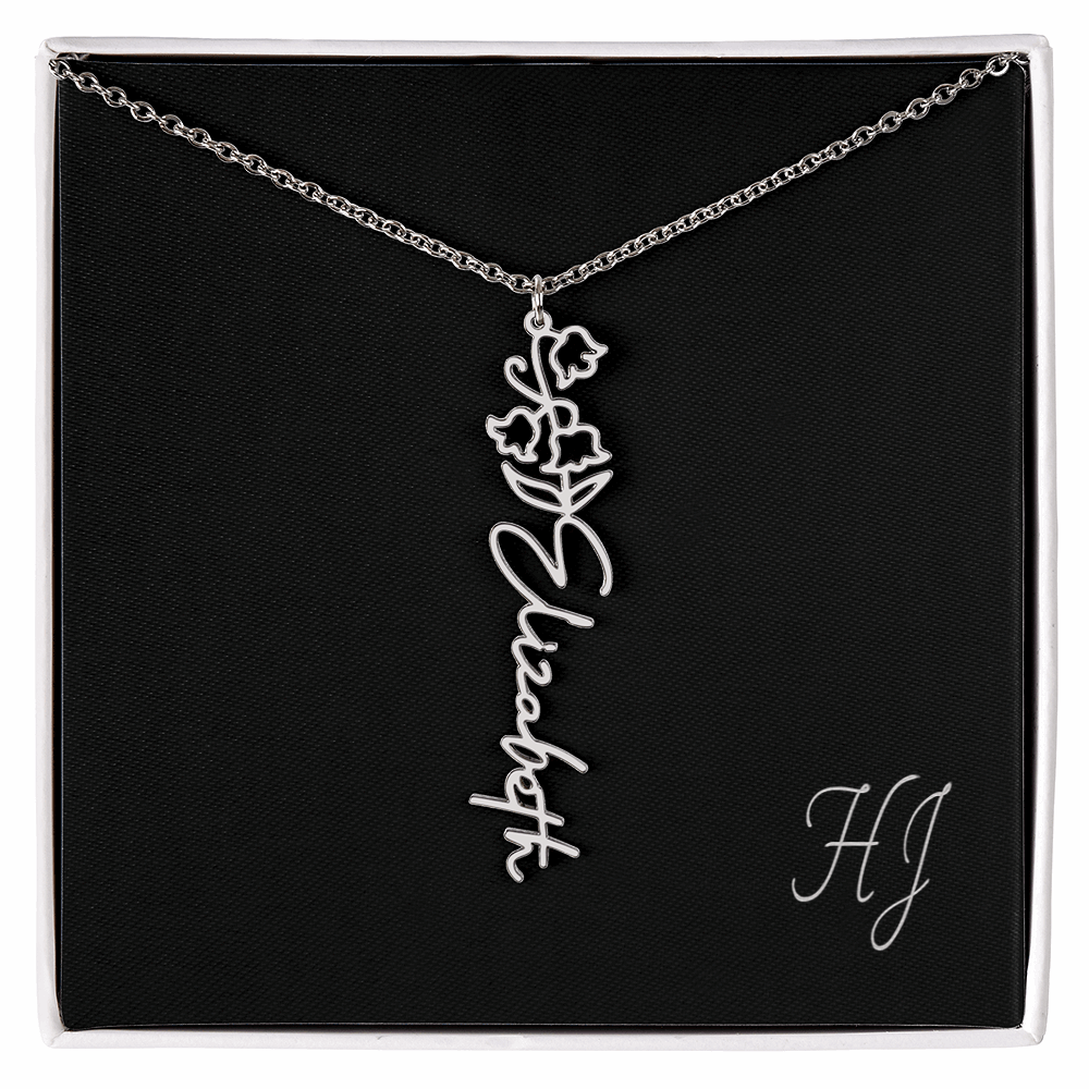 Personalized Flower Necklace – Perfect Gift for Someone Special