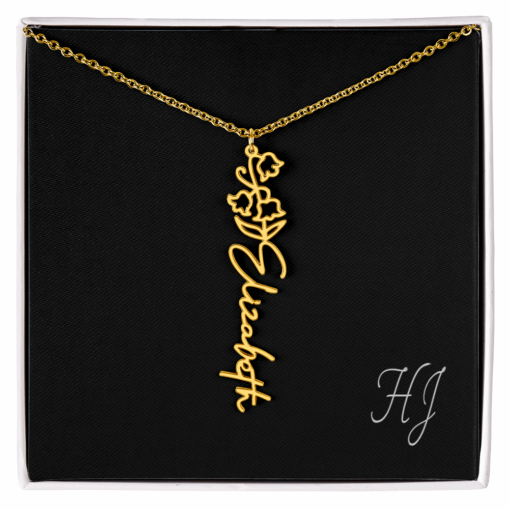Personalized Flower Necklace – Perfect Gift for Someone Special