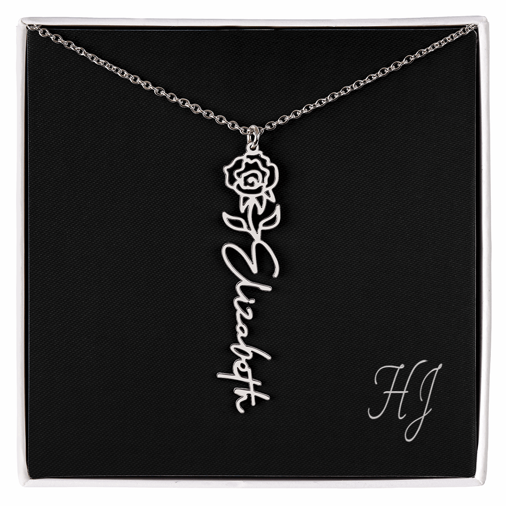 Personalized Flower Necklace – Perfect Gift for Someone Special