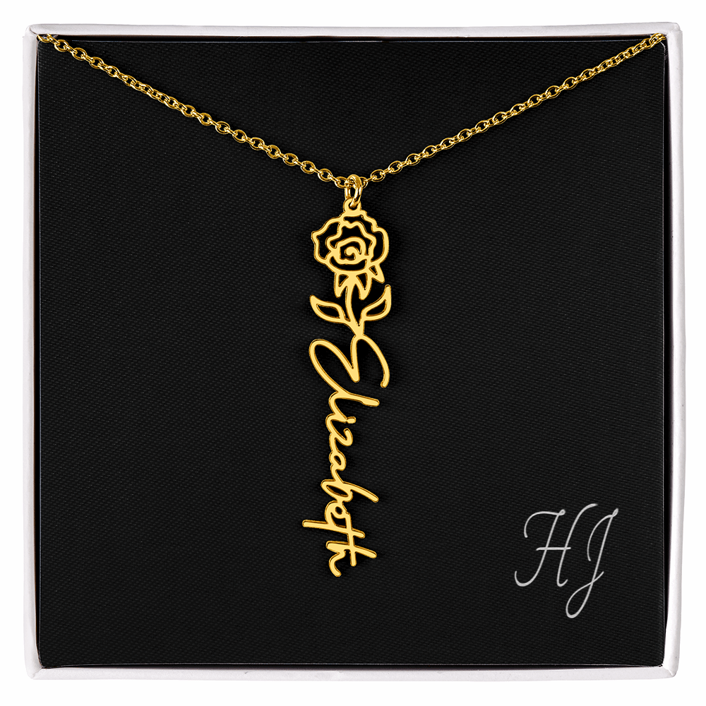 Personalized Flower Necklace – Perfect Gift for Someone Special