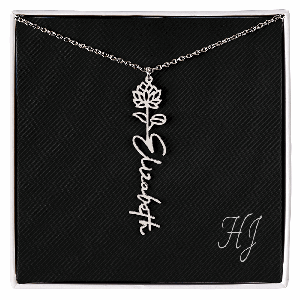 Personalized Flower Necklace – Perfect Gift for Someone Special