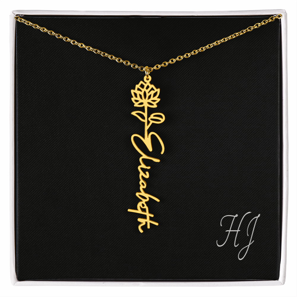 Personalized Flower Necklace – Perfect Gift for Someone Special