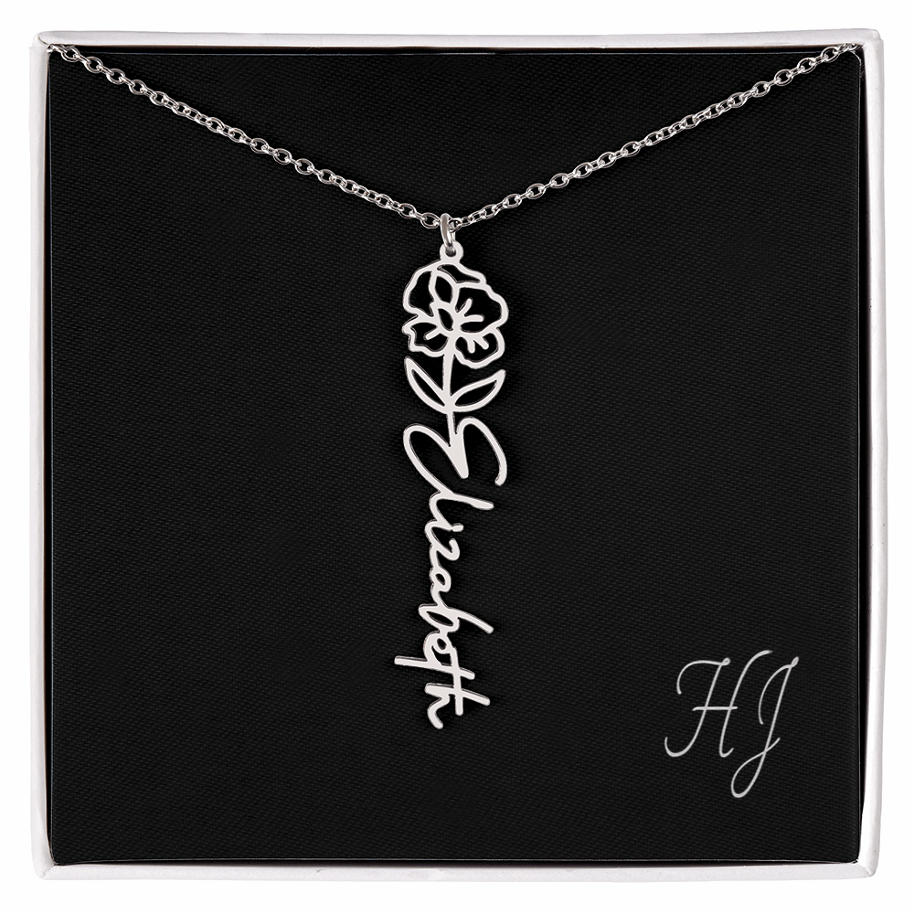 Personalized Flower Necklace – Perfect Gift for Someone Special