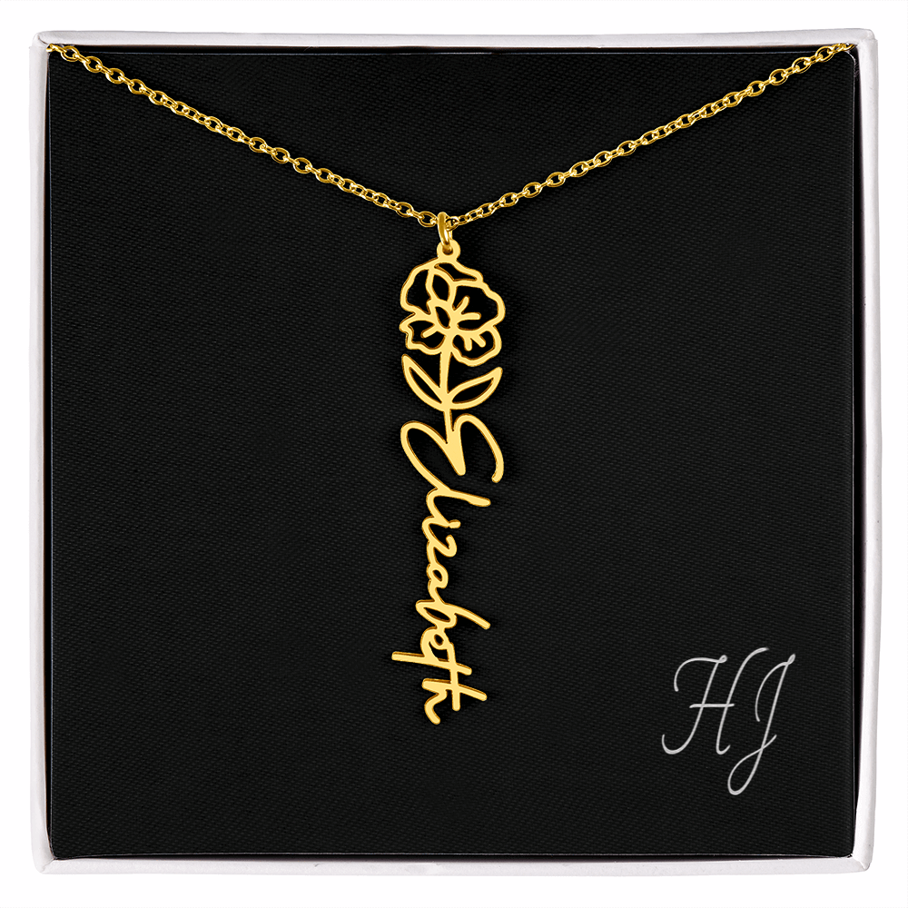 Personalized Flower Necklace – Perfect Gift for Someone Special
