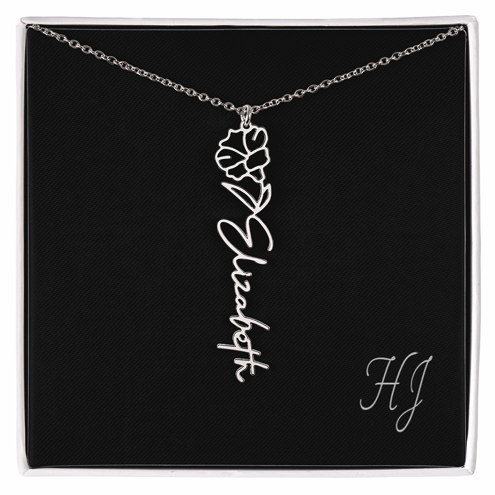 Personalized Flower Necklace – Perfect Gift for Someone Special