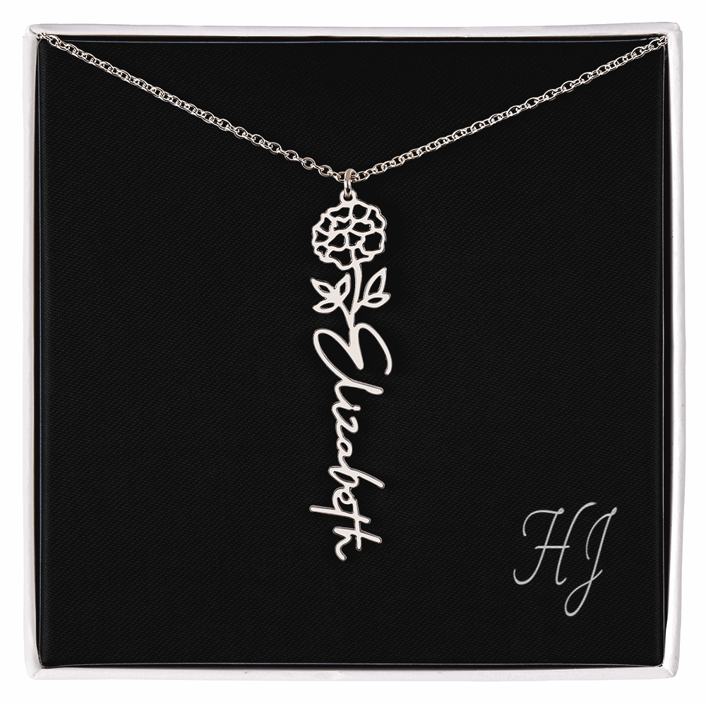 Personalized Flower Necklace – Perfect Gift for Someone Special