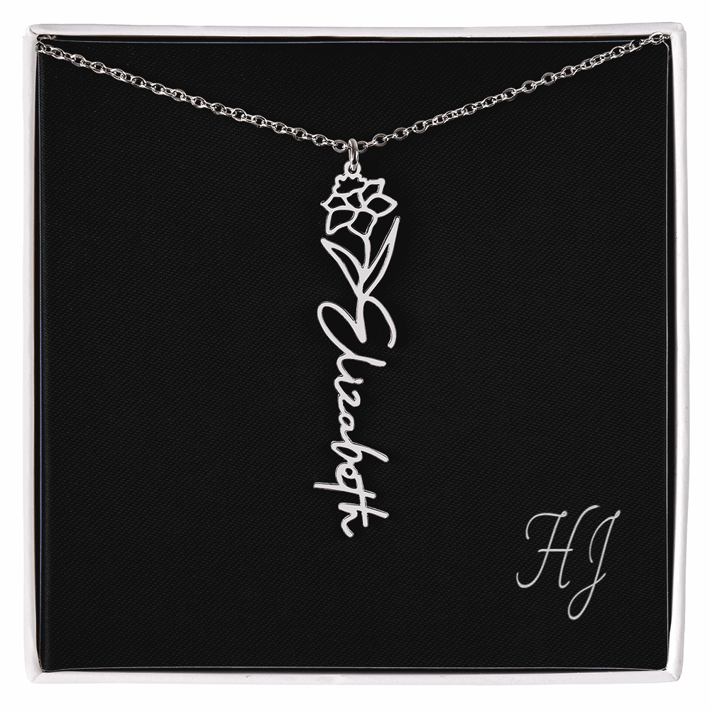 Personalized Flower Necklace – Perfect Gift for Someone Special